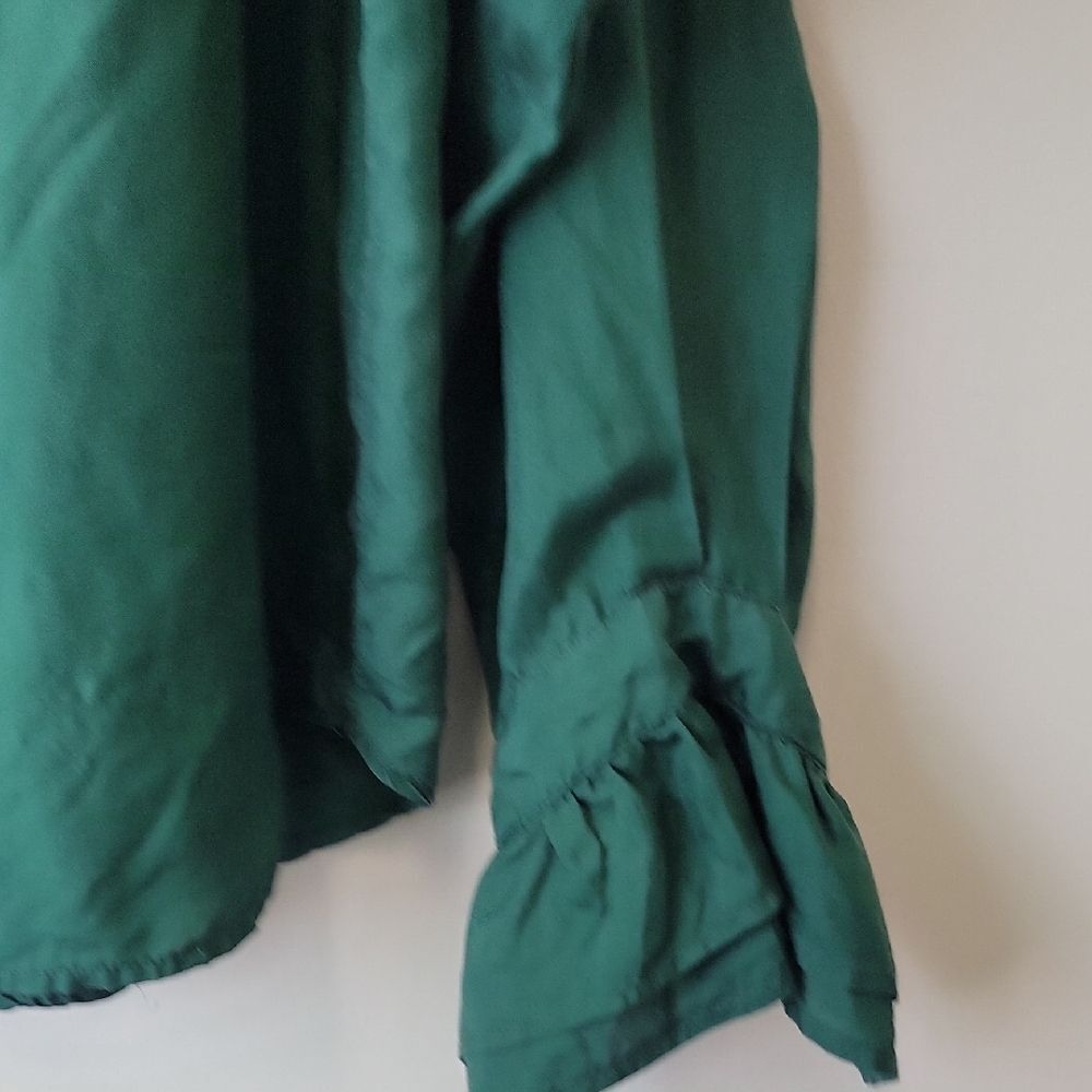 H.L. Spencer (Vintage) VTG Silk Blouse Green Size S Vintage - Picture 7 of 11
